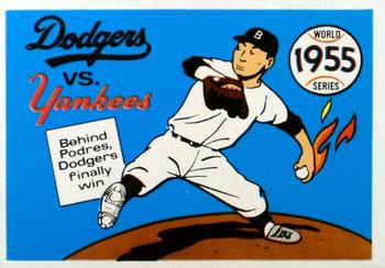 1970 Fleer World Series #52 1955 - Dodgers vs. Yankees - Johnny Podres Front