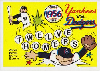 1970 Fleer World Series #53 1956 - Yankees vs. Dodgers Front