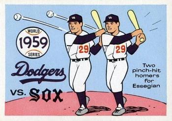 1970 Fleer World Series #56 1959 - Dodgers vs. White Sox - Chuck Essegian Front