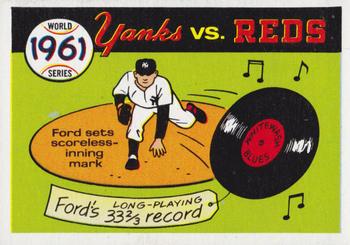 1970 Fleer World Series #58 1961 - Yankees vs. Reds - Whitey Ford Front