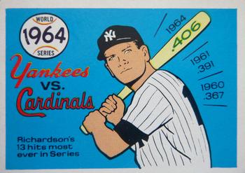 1970 Fleer World Series #61 1964 - Yankees vs. Cardinals - Bobby Richardson Front