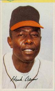 1969-70 MLB/MLBPA Baseball Stars Photostamps #NNO Hank Aaron Front