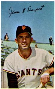 1969-70 MLB/MLBPA Baseball Stars Photostamps #NNO Jim Davenport Front