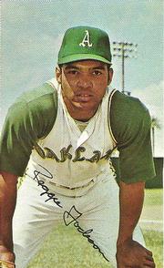 1969-70 MLB/MLBPA Baseball Stars Photostamps #NNO Reggie Jackson Front