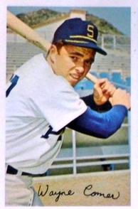 1969-70 MLB/MLBPA Baseball Stars Photostamps #NNO Wayne Comer Front