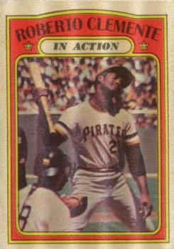 1972 Topps Cloth Test #NNO Roberto Clemente Front