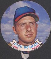 1972 Topps Candy Lids Test #NNO Dick Bosman Front
