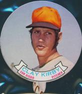 1972 Topps Candy Lids Test #NNO Clay Kirby Front