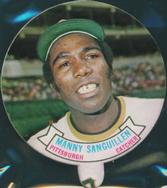 1972 Topps Candy Lids Test #NNO Manny Sanguillen Front