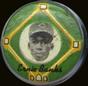 1956 Yellow Basepath Pins (PM15) #NNO Ernie Banks Front