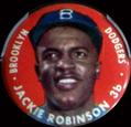 1956 Topps Pins #NNO Jackie Robinson Front