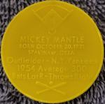 1955 Armour Coins #NNO Mickey Mantle Back
