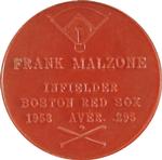 1959 Armour Coins #NNO Frank Malzone Back