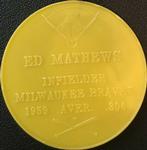 1960 Armour Coins #NNO Ed Mathews Back