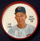 1962 Salada/Junket Coins #136 Ron Santo Front