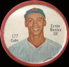 1962 Salada/Junket Coins #177 Ernie Banks Front