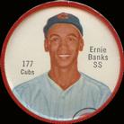 1962 Salada/Junket Coins #177 Ernie Banks Front