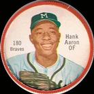 1962 Salada/Junket Coins #180 Hank Aaron Front