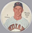 1962 Salada/Junket Coins #5 Woodie Held Front