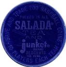 1962 Salada/Junket Coins #14 Frank Malzone Back