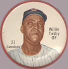 1962 Salada/Junket Coins #21 Willie Tasby Front