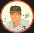1962 Salada/Junket Coins #48 Dick Williams Front
