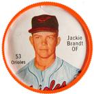 1962 Salada/Junket Coins #53 Jackie Brandt Front