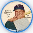 1962 Salada/Junket Coins #64 Bobby Richardson Front
