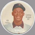 1962 Salada/Junket Coins #69 Lenny Green Front