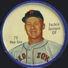1962 Salada/Junket Coins #73 Jackie Jensen Front