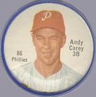 1962 Salada/Junket Coins #86 Andy Carey Front