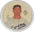 1962 Salada/Junket Coins #87 Bill Tuttle Front