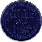 1962 Salada/Junket Coins #99 Bill Monbouquette Back