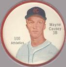1962 Salada/Junket Coins #100 Wayne Causey Front