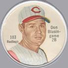 1962 Salada/Junket Coins #103 Don Blasingame Front