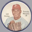 1962 Salada/Junket Coins #122 Pancho Herrera Front