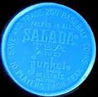 1962 Salada/Junket Coins #124 Wally Moon Back