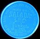 1962 Salada/Junket Coins #127 Maury Wills Back