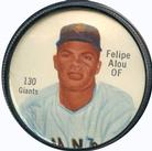 1962 Salada/Junket Coins #130 Felipe Alou Front