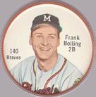 1962 Salada/Junket Coins #140 Frank Bolling Front