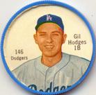 1962 Salada/Junket Coins #146 Gil Hodges Front