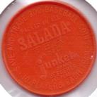 1962 Salada/Junket Coins #146 Gil Hodges Back