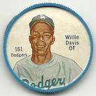 1962 Salada/Junket Coins #161 Willie Davis Front