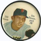 1962 Salada/Junket Coins #169 Jim Davenport Front