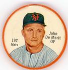 1962 Salada/Junket Coins #192 John DeMerit Front