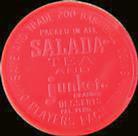 1962 Salada/Junket Coins #207 Billy Williams Back