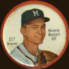1962 Salada/Junket Coins #217 Howie Bedell Front