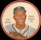 1962 Shirriff Coins #180 Hank Aaron Front