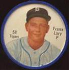 1962 Shirriff Coins #58 Frank Lary Front