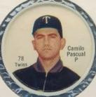 1962 Shirriff Coins #78 Camilo Pascual Front